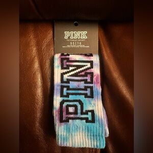 Victoria's Secret Tie-Dye Knee High Socks in Blue and Purple